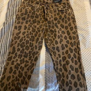 Blank NYC leopard jeans